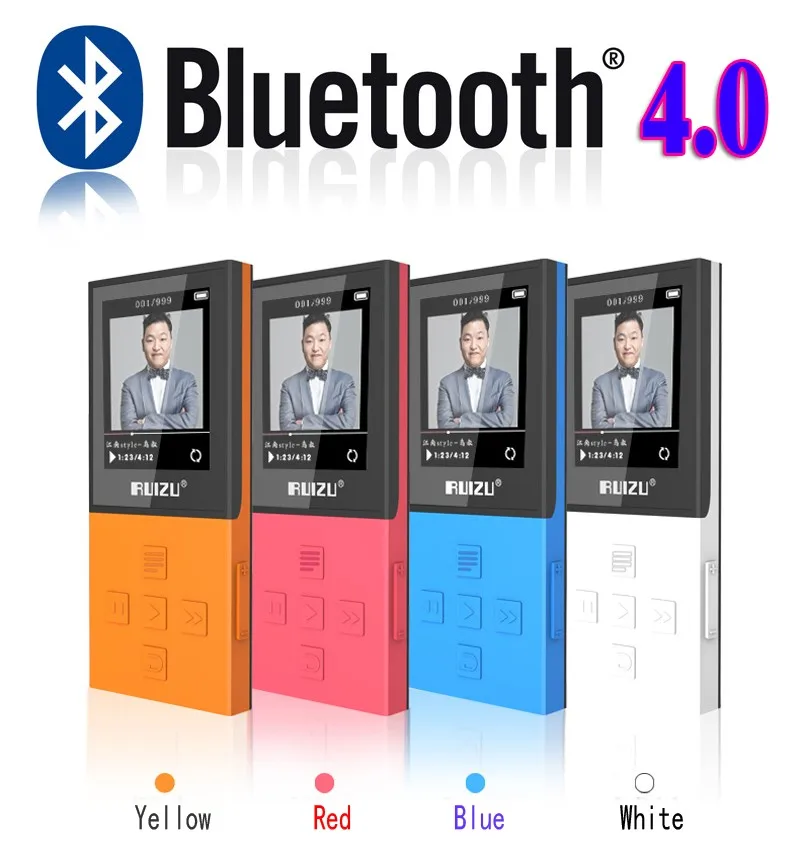 RUIZU X18 Bluetooth спортивные MP3 плеер с 8 г дой-Пак playing130Hours высокого качества без потерь Регистраторы FM для говорить