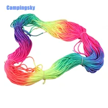 CAMPINGSKY 100 метров(328 футов) Радужный Паракорд 550 Паракорд парашютный шнур шнурок 7 нитей скалолазание лагерь Сделано из нейлона