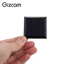 Gizcam 0.25W 5V Mini Solar Panel Cell Charger Charging Board Polycrystalline Portable 45x45mm Black