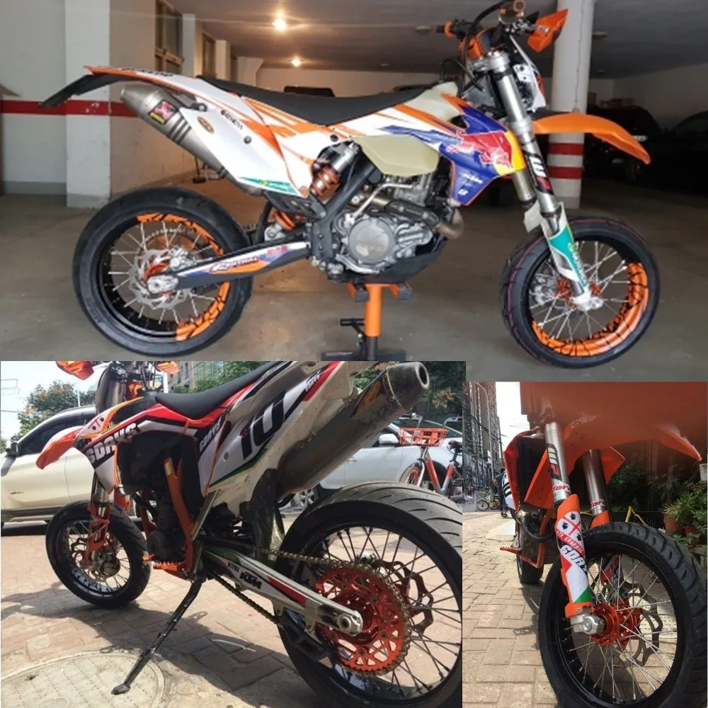 BIKINGBOY 3 5*17 &quot4 5*17&quot спереди и сзади MX колесо для супермото обод концентратора KTM SX