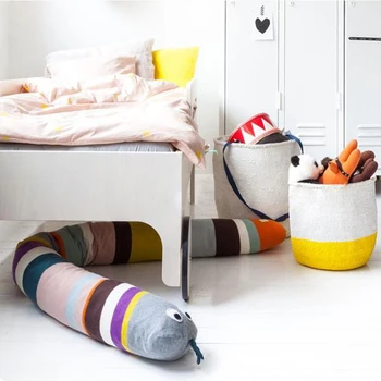 

Baby Bed Bumper Rainbow Snake Infant Cushion Children Play Toys Luxury Designer Bedding Set Long Baby Bumper Crib Protector