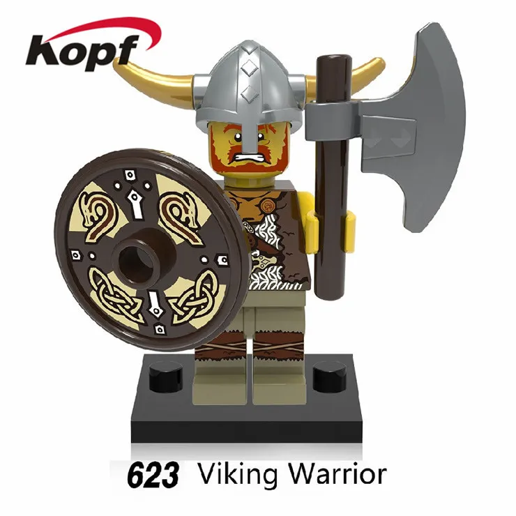 

20Pcs Super Heroes Viking Medieval Egyptian Warrior Barbarian Bricks Action Figures Building Blocks Children Gift Toys XH 623