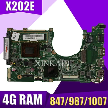 

XinKaidi X202E Laptop motherboard for ASUS X202E X201E S200E X201EP Test original mainboard 4G RAM 847/987/1007CPU