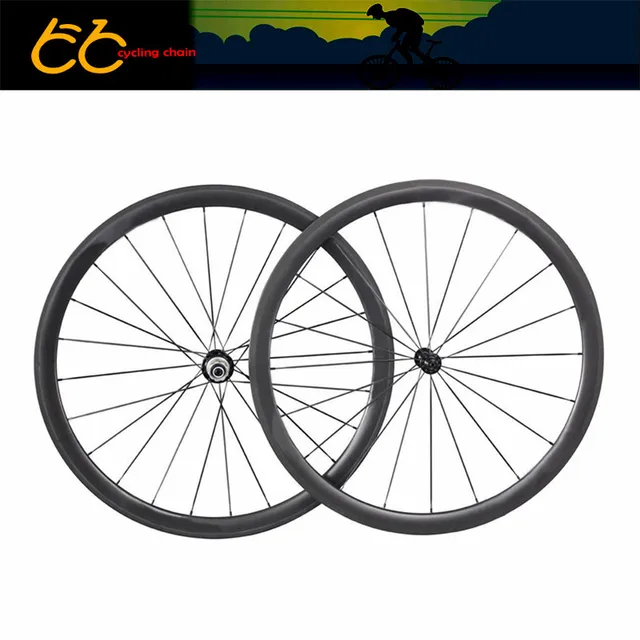 Best price at $423 Cheap 2016 New Arrival Road Wheels Carbon Cycling Road Wheelsets 700C Clincher Carbon Wheelset