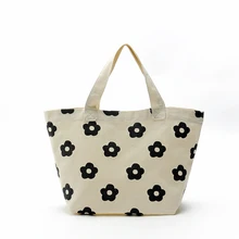 Заказная рекламная многоразовая натуральная цветная хлопковая мини-сумка для покупок