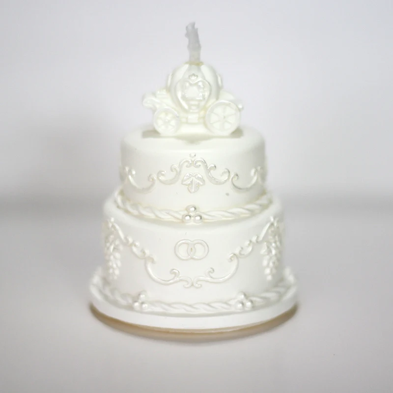 

Nicole Wedding Cake Silicone Mold 3D Handmade Soap Candle Making Mould Craft Resin Clay Decoration Tool