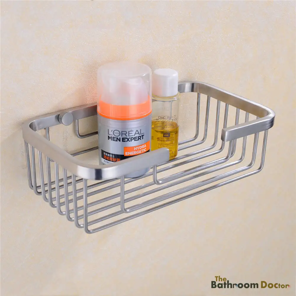 Geborsteld nikkel rvs badkamer douche plank draad mand opslag caddy ... Geborsteld nikkel rvs badkamer douche plank draad mand opslag caddy ...