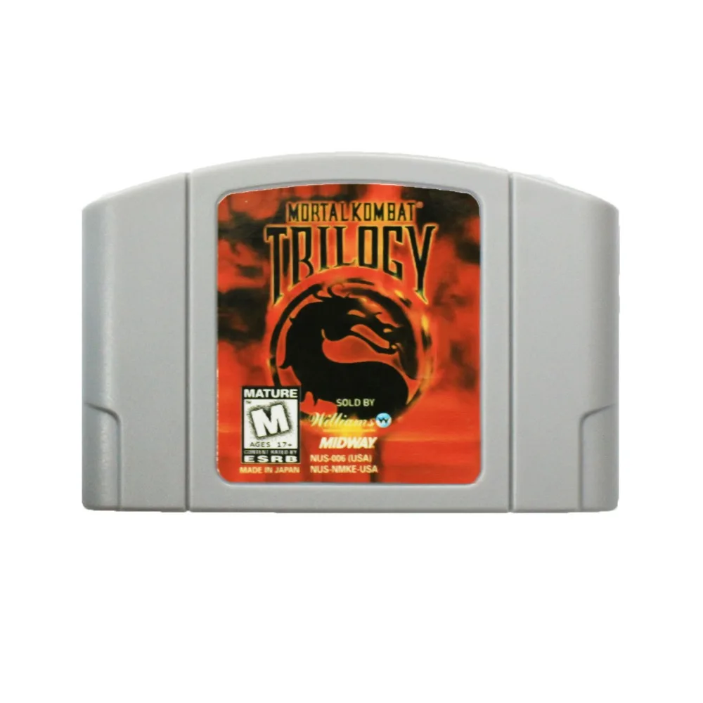 Mortal Kombat Trilogy 64 бит игры английский NTSC карточная игра | Электроника