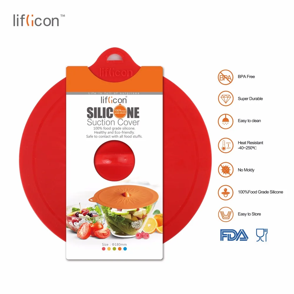 Стеклянные крышки Liflicon 1 шт. 7 дюймов (180 мм)|pan lid|spill stopperspill stopper lids |