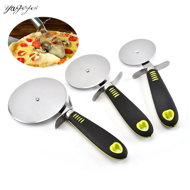 Hot Sale Round Pizza Cutters Stainless Steel Pizza Wheels Pies Waffles