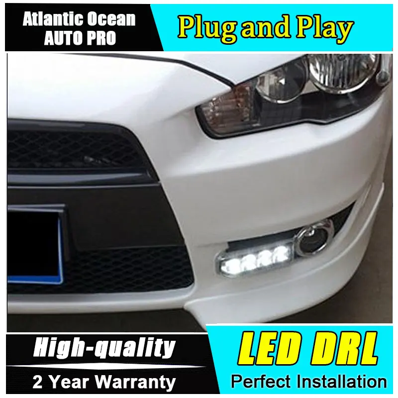 JGRT car styling For Mitsubishi Lancer ex LED DRL ForLancer EX led fog