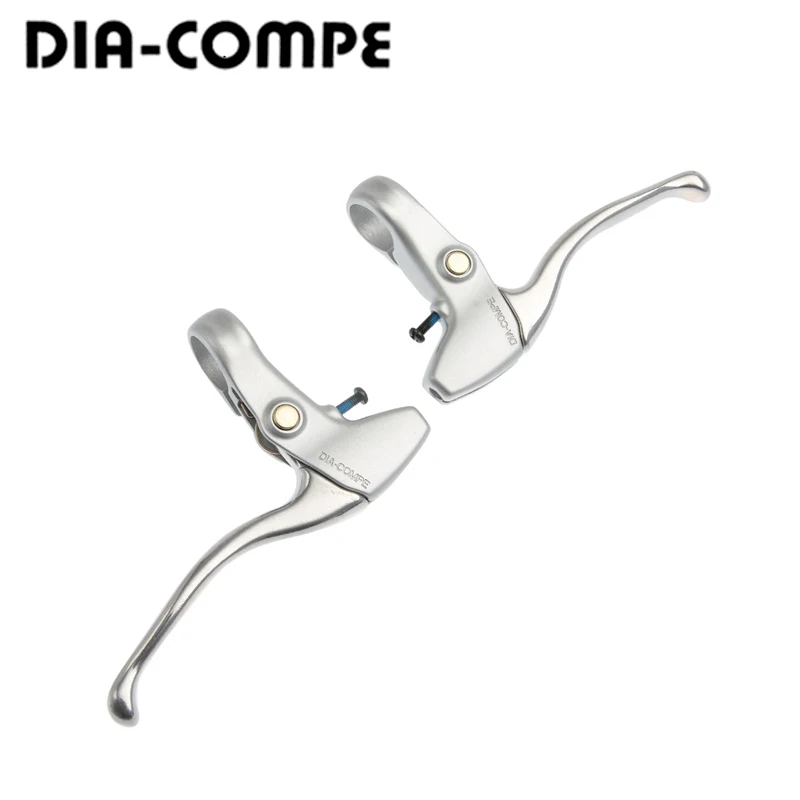 JAPAN DIA COMPE Brake Levers CT180 for City Comfort Bike Old School Vintage BMX Silver Aluminum