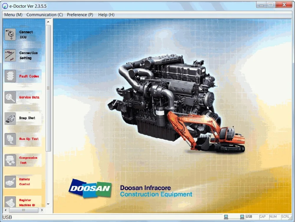 

Doosan eDoctor Engine Diagnostic 2.3.5.5 (EDIA)