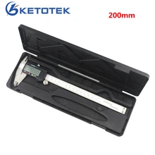 Cheapest prices Electronic Digital Vernier Caliper 200mm 8 inch Stainless Steel Caliper Ruller Measuring Gauge Diagnostic-tool 0.01mm Micrometer