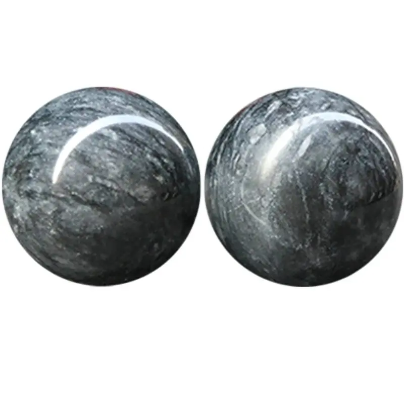 Natural marble Handball Fitness Ball Health Care Balls In The Elderly Rehabilitation Tool Massage Baoding Exercise Fin Massager graffiti basketball natural rubber surface butyl bladder basket ball official size 7 training balls streetball