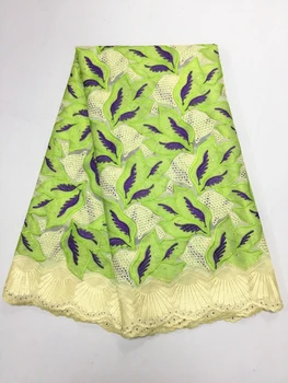 

Nigeria 100% Cotton Swiss Voile Lace In Switzerland African Embroidery Guipure Fabric Swiss Voile Laces With Stones for Dress