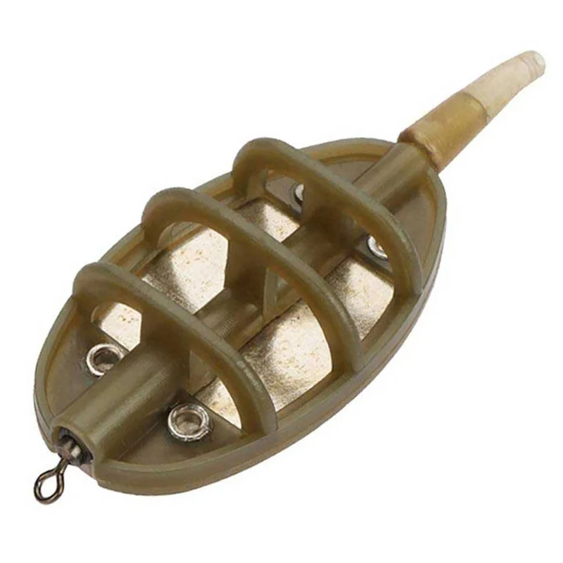 

Inline Method Feeders Flat Swim Feeders Carp Fishing Tackle Barbel Fishing Feeder Float Bait Holder Tool River Pond Fishing Feed