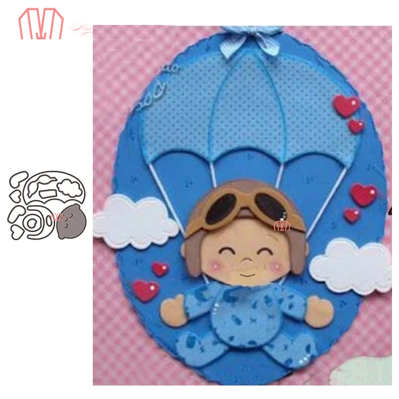 

Mai Build Up Parachutist Metal Cutting Dies Stencils for DIY Scrapbooking photo album Decorative Embossing DIY Paper Cards