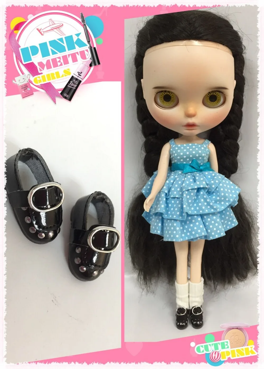 Обувь для кукол blyth, Azone, куклы OB, кукла licca, 20 см BJD и т. Д. Длина: 2,8 см