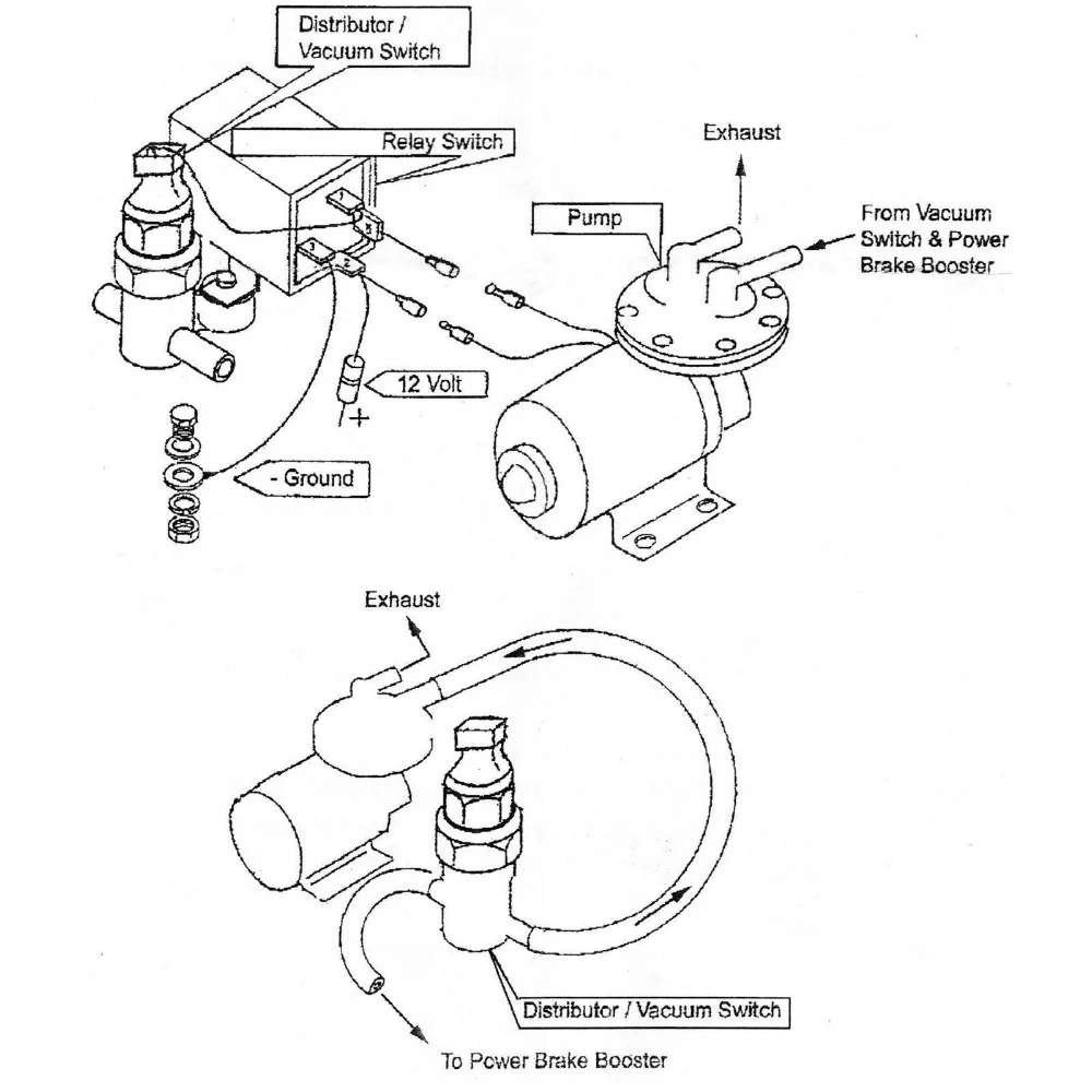 Dracarys 28146 Electric Vacuum Pump Kit For Brake Booster Vacuum Pump Electric Vacuum Pump For Brakes