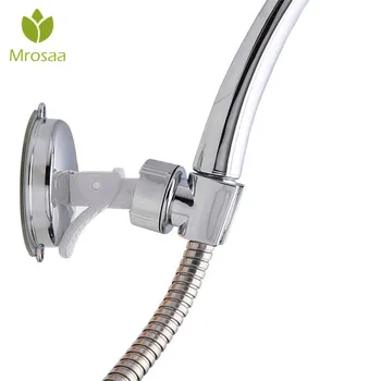 

1 Pcs Mrosaa Adjustable Bathroom Shower Head Stand Suction Cup Spray Holder Wall Mounted Shower Faucet Hanger Accessories