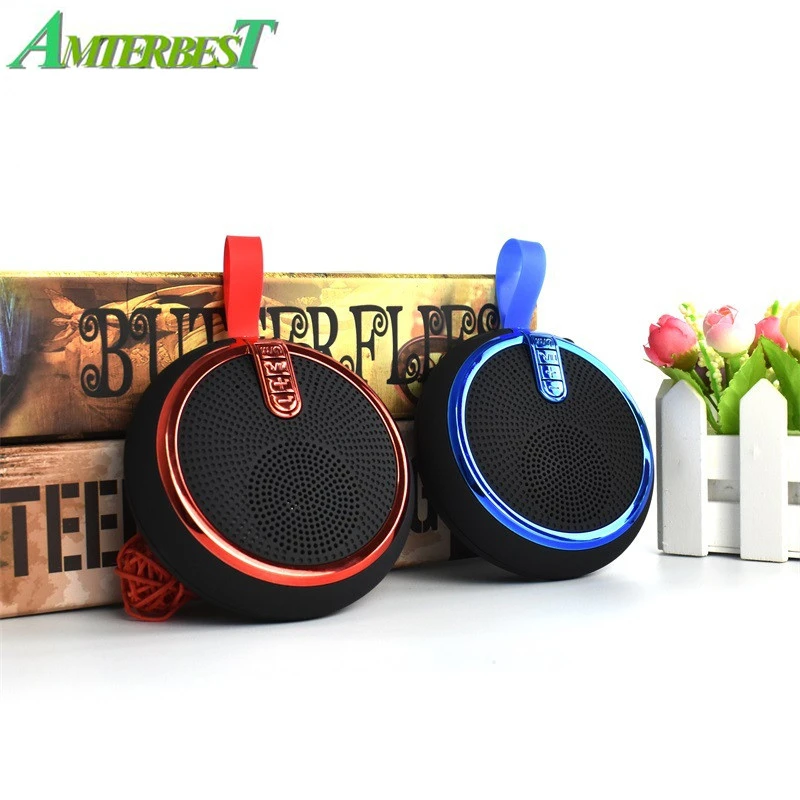 

AMTERBEST Bluetooth Speaker Outdoor Portable Wireless Speaker Compatible Stereo Soundbar with TF FM for Phone 6s Plus Android