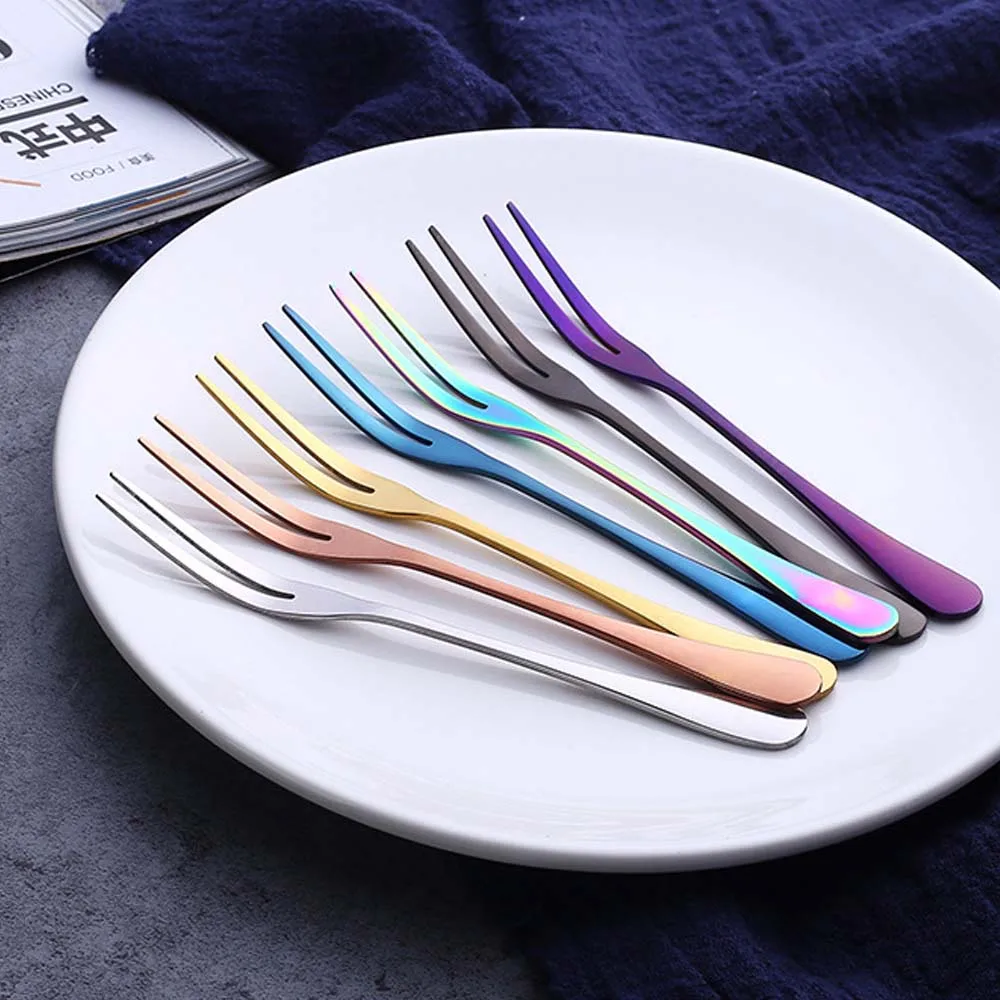 Steel Kitchen /& Dining Cutlery Cake Scraper Dinnerware Tableware Fruit Fork
