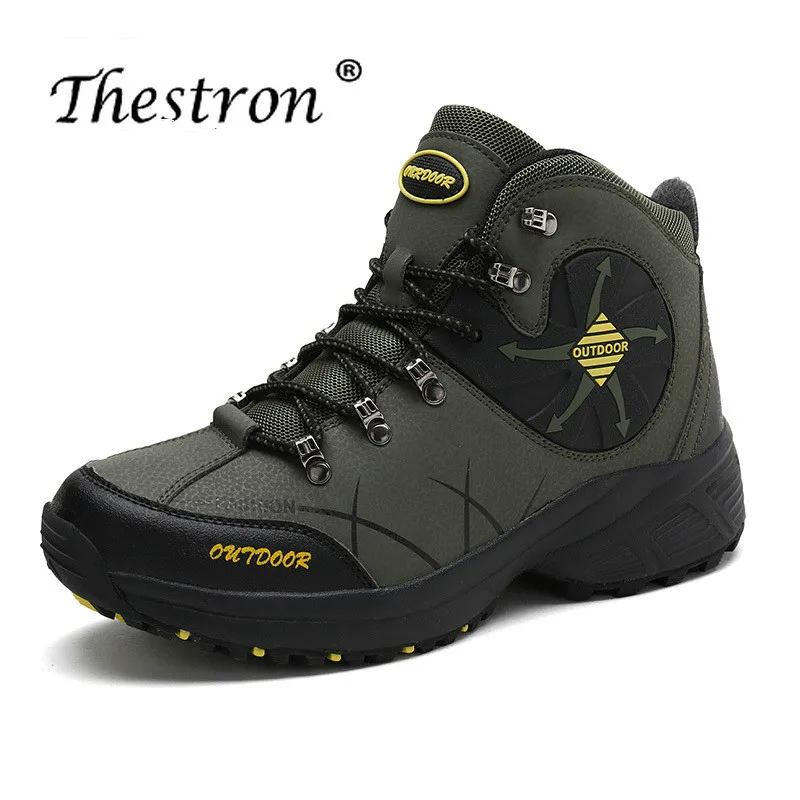

Thestron Spring Men Mountain Trainers Men Hiking Sneakers Boots Anti-Slip Rock Climbing Shoe For Mens Outdoor Large Size Shoes