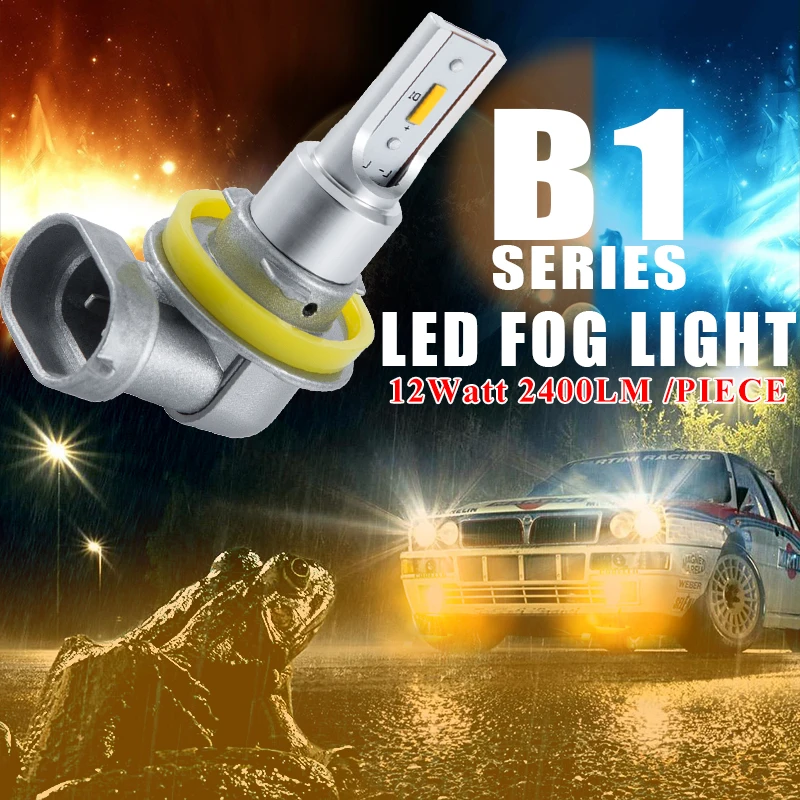 CNSUNNYLIGHT Автомобильный светодиодный противотуманный фонарь H11 H8 9005 9006 12 Вт/лампа