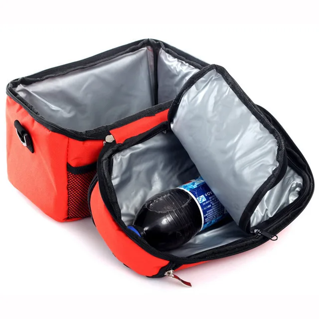 Portable Shoulder Lunch Box Picnic Bag Thermal Cooler Insulated Portable Shoulder Lunch Box Picnic Bag Thermal Cooler Insulated Pouch Food Warmer Camping Kit