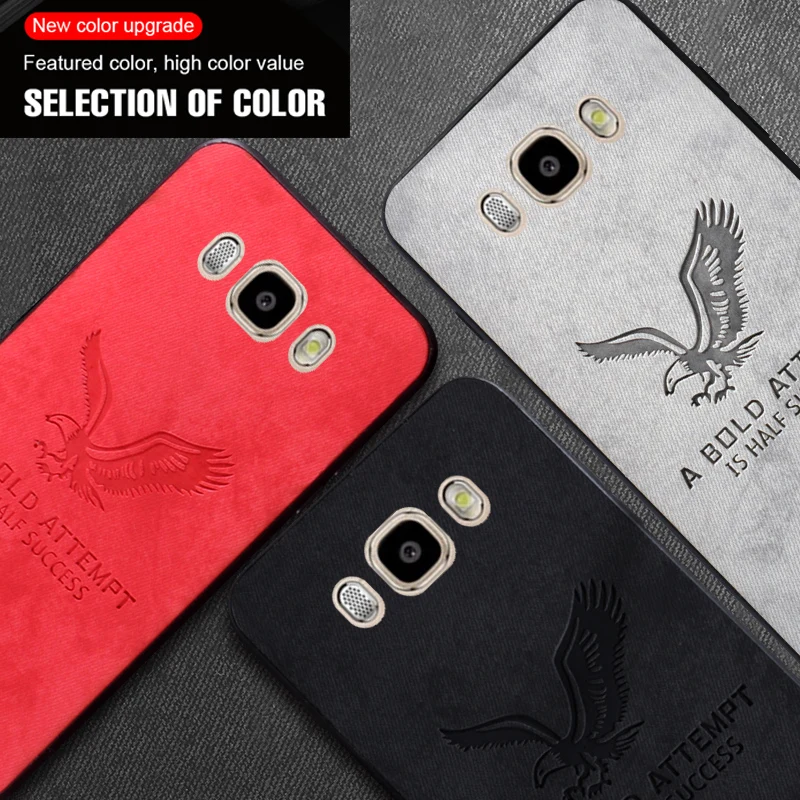 

New Fabric Ultra-thin Canvas Silicon Phone Case For Samsung Galaxy J5 2015 Cloth Soft Cover Coque For Samsung Galaxy J5 2016