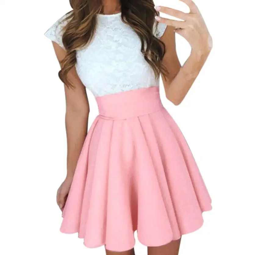 High Quality Womens Party Mini Skirt Ladies Summer Skater Skirt cheap