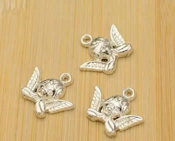 

20pcs fashion angel baby charm 16*19mm pendants silver Supply European craft Jewelry earring bracelet necklace anklet Component
