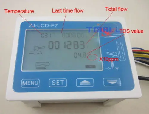 RO Water Filter LCD Display Control TDS water