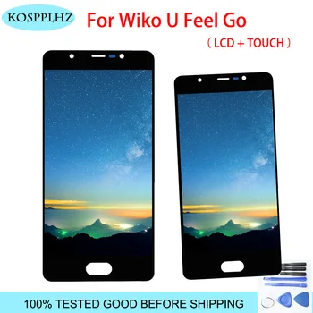

100% Tested High Quality For Wiko U Feel Go LCD Display + Touch Screen Digitizer Assembly Black 5.0 inch Replacement Free Tools