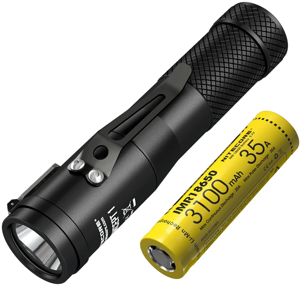 Topsale NITECORE C1 1800LM CREE XHP35 HD E2 светодиодный фонарик+ IMR 18650 перезаряжаемый аккумулятор Магнитный задний фонарь 1 EDC фонарь