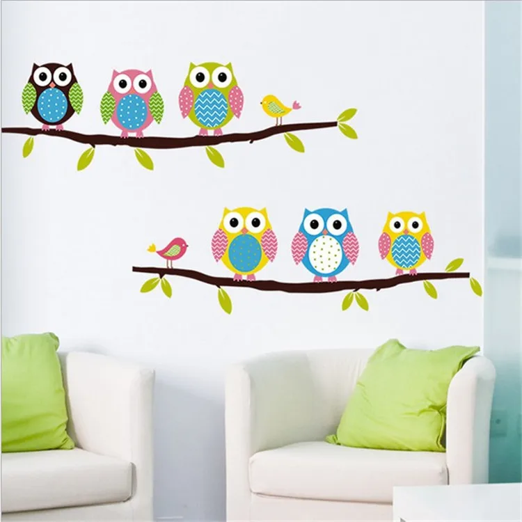 Aliexpress.com : Buy Cute Owl Cartoon Wall Stickers For children