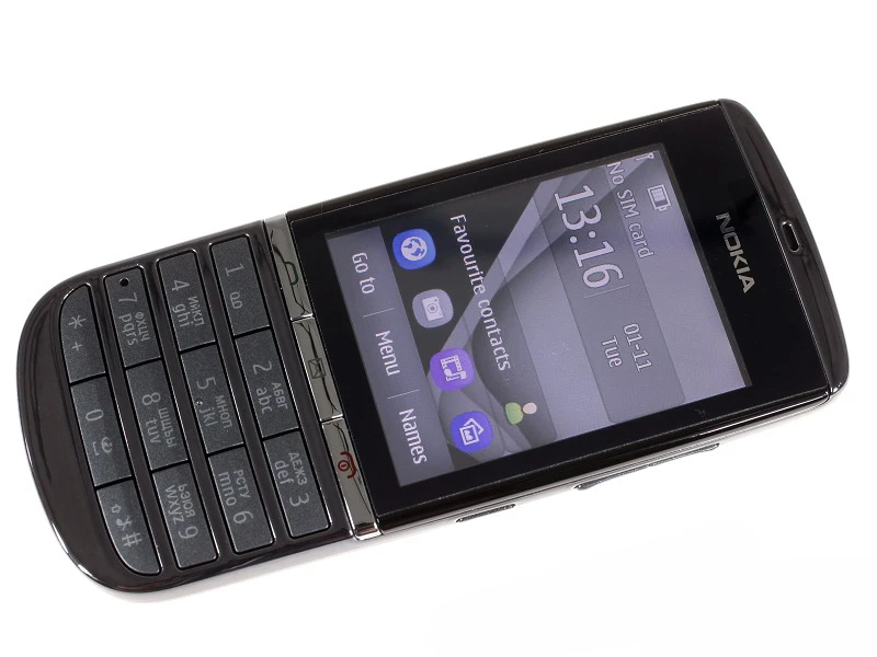 Разблокированный мобильный телефон Nokia asha 300 2,4 '3g Bluetooth MP3 сотовый телефон 1110 мАч