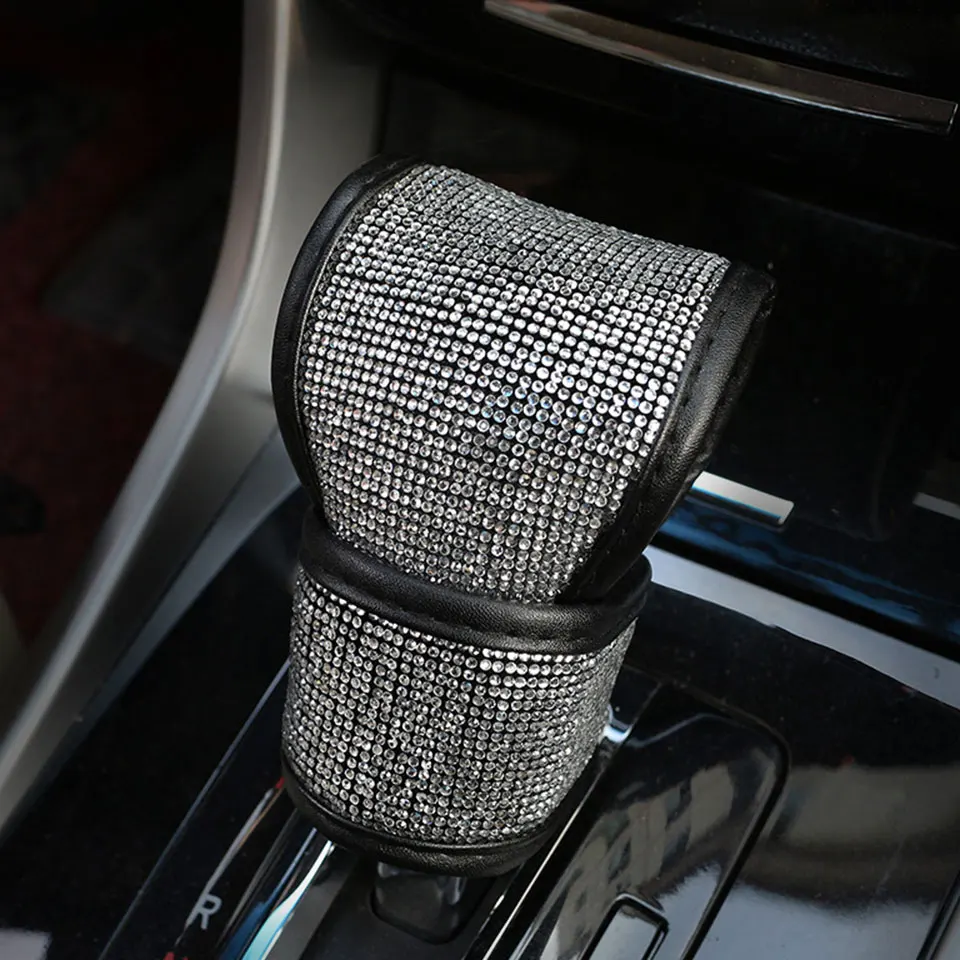Модный чехол для ручного тормоза с полностью алмазным кристаллом крышка