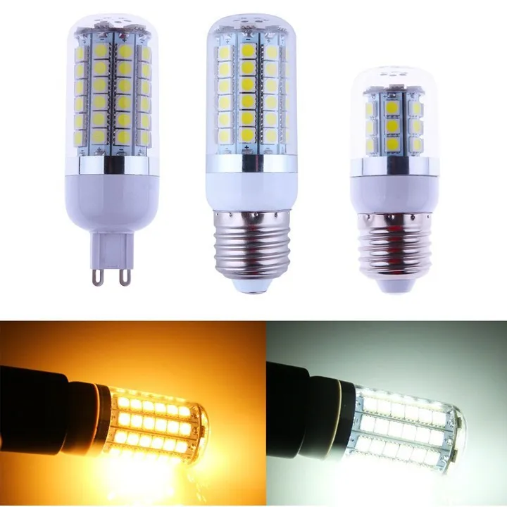 10 шт./лот высокая яркость E27 G9 SMD 5050 5 Вт 9 Вт 12 Вт G9 светодиодные лампы AC 220 В теплый белый/белый 5050SMD светодиодная