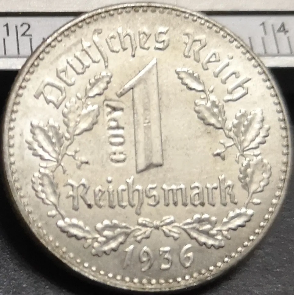 

1936-G Germany-1871-1948 1 Reichspfennig Copy Coin