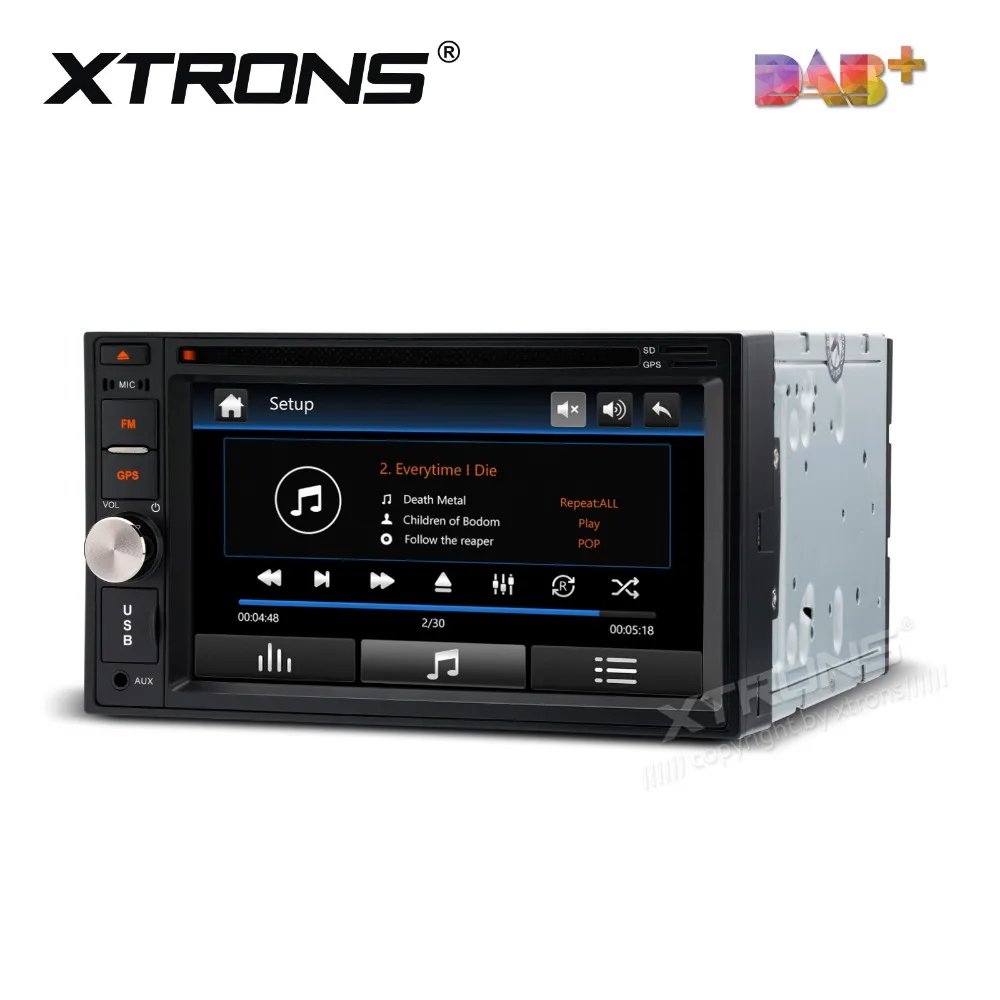 XTRONS 6 2 дюйма универсальный din Автомобильный Радио Стерео DVD плеер DAB + Canbus GPS