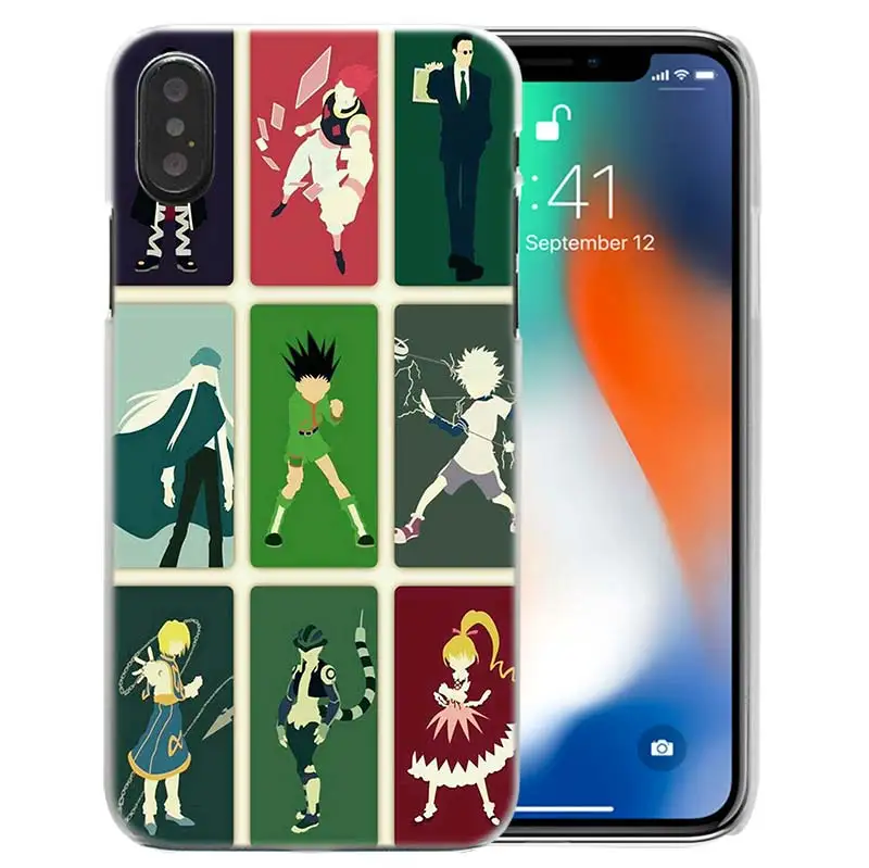 Чехол Hisoka Hunter Аниме для iPhone XS Max XR X или 10 6 6S 7 7S 8 Plus 5S SE 5 4S 4 5C Жесткий прозрачный пластиковый PC Coque Cover 11 Pro - Цвет: 06