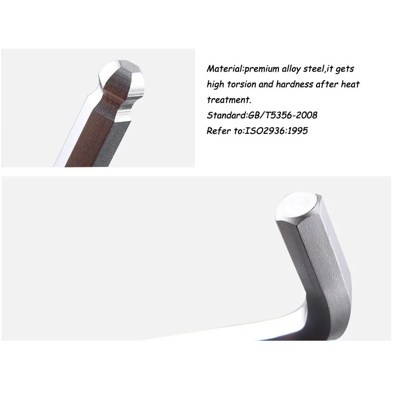 Jetech steel extra long arm 1/16 5/64 3/32 1/8 5/32 3/16 1/4 5/16 3/8 inch ball point tip hex wrench for bike tools