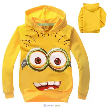 Brand Infant Boys Clothes cartoon anime figure Children Hoodies Kids Clothing Boys Girls Autumn minion Sweater 2