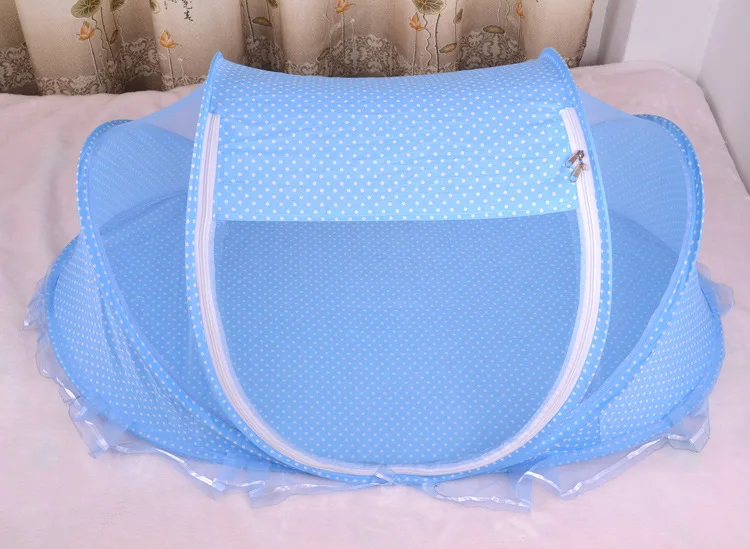 Foldable New Baby Crib 0-3 Years Baby Bed With Pillow Mat Set Portable Folding Crib With Netting Newborn Sleep Travel Bed Newest6