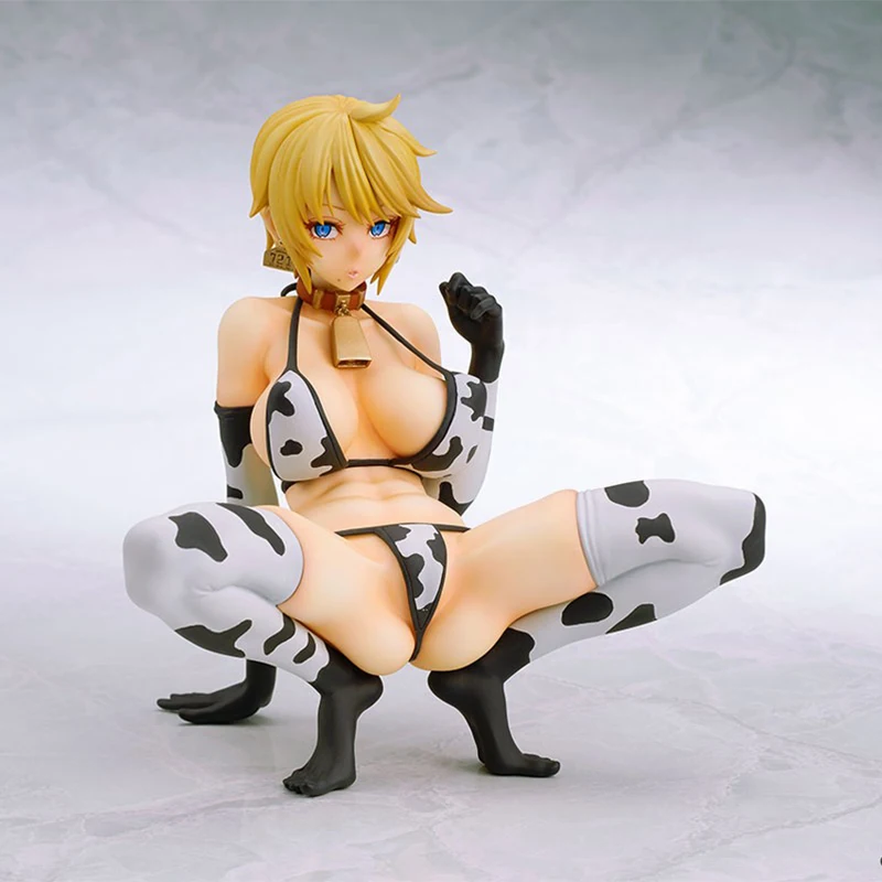 Японский Q six A Cow Life No.721 Holstein Ver. ПВХ фигурка Аниме Сексуальная девушка фигура Новая