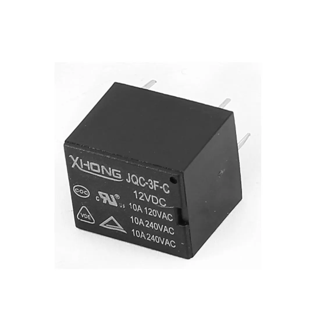 

12V 10A 120/240Vac 5 Pins Terminal Pcb Power Relay Jqc-3F-C