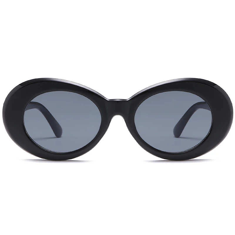 Fashion 2019 Kurt Cobain Glasses White Oval Clout Goggles Sunglasses Rapper Shades Fancy Glasses for Men Women oculos UV400 Top