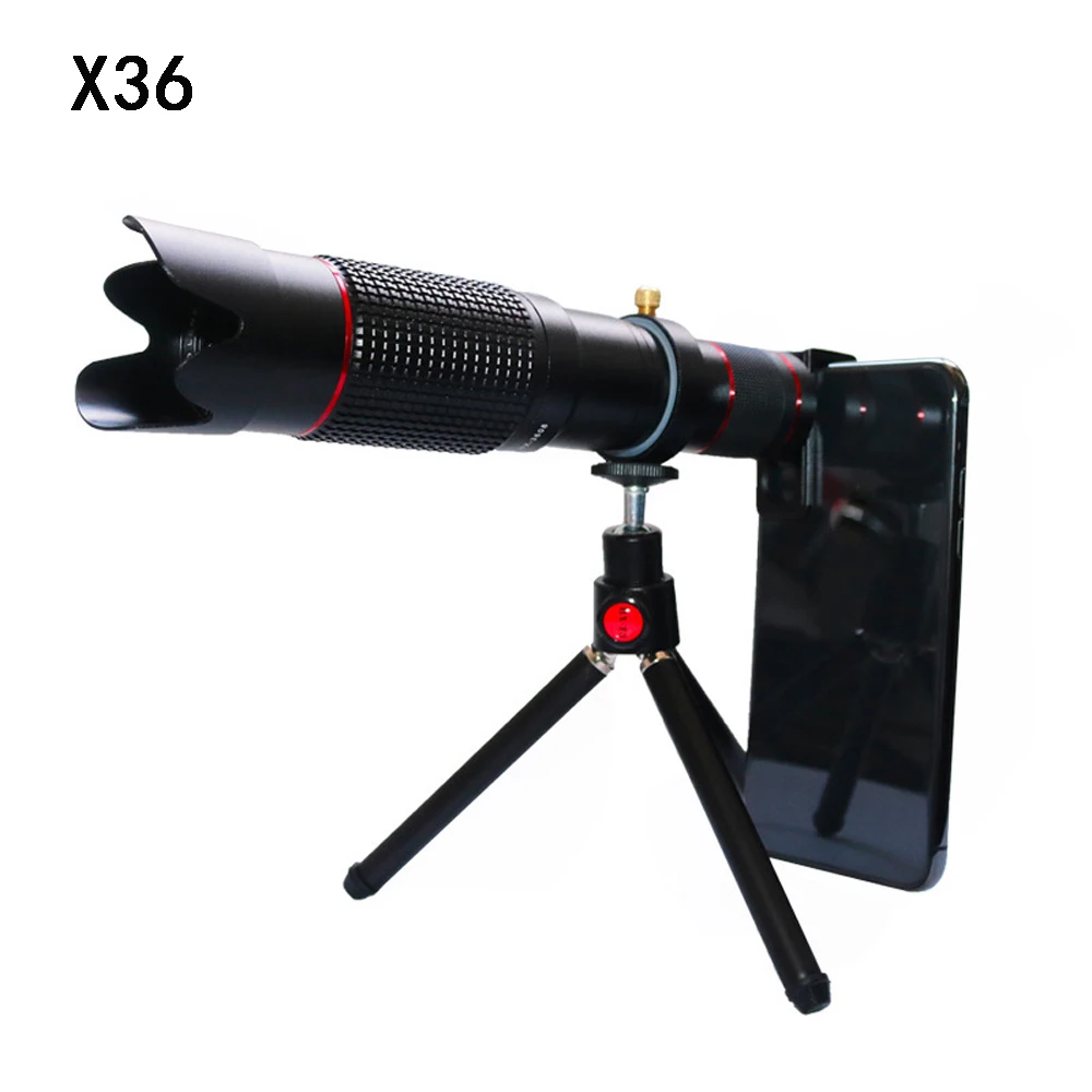 36X мобильный телефон камера телефото зум объектив HD монокуляр телескоп тренога для объектива с дистанционным затвором для всех смартфонов